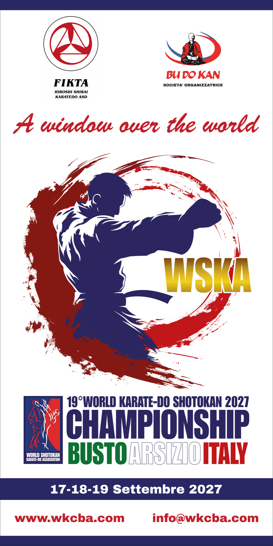 19° World Karate-Do Shotokan Championship - Busto Arsizio, 17-18-19 settembre 2027